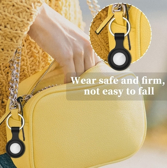 Veezoom 5 Pack of Silicone AirTag Keychain Holder Cases - Picture 2 of 4